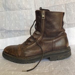 Allsaints Leather Combat Boots - Size 44 (11)